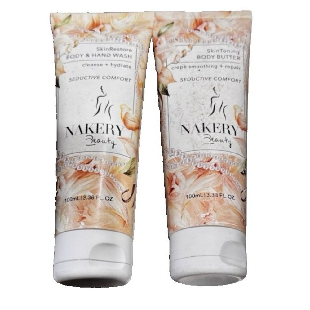 Nakery Beauty Skin Toning Body Butter & Skin Restore Body & Hand Wash 2 PC Set